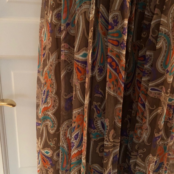 Tibi vintage maxi accordion pleated silk dress - Picture 3 of 9